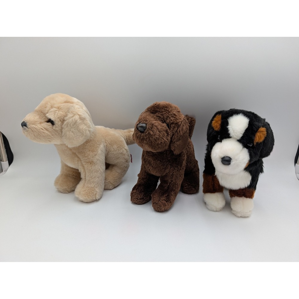 Douglas Plush Dog Lot Yellow Lab Chocolate Lab Bernese Mountain Dog 1728 1710